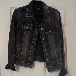 Liverpool Jeans Company Black Denim Jacket - Classic Button-Front